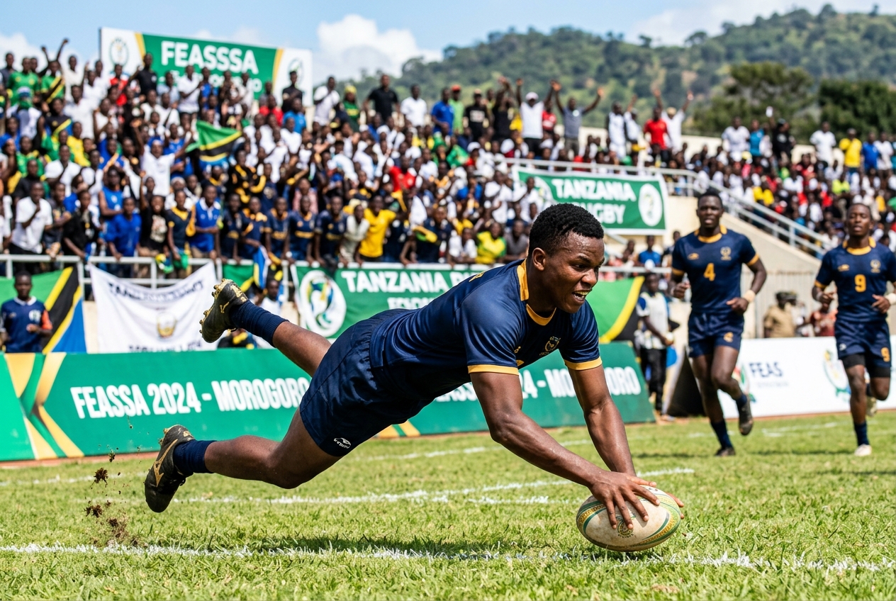FEASSSA Games 2026 Rugby 7s: Jinja SS and Busoga College Showcase Skill at Sokoine Stadium